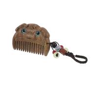 Gogogmee Carved Sandalwood Pocket Comb with Bead Pendant Lightweight Mini Wooden Hair Comb for Women Compact Travel Vintage Chinese Style Ornament Handcrafted Cultural
