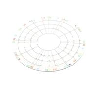 Gogogmee Ceramic Pottery Trimming Disc and Circle Divider Tool for Accurate Clay Measurements Plastic Construction Versatile for Artists and Beginners in Pottery Design