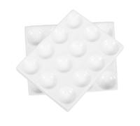 Gogogmee Ceramic Reaction Plate Spot Plate for Chemical Experiments Abrasion-resistant Porcelain Board Laboratory Testing Science Lessons