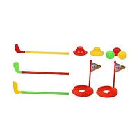 Gogogmee Children's Golf Club Toy Set 10-Piece Indoor/Outdoor Sports Equipment Educational Activity for Boys and Girls Parent-Child Interactive Fun Random Color