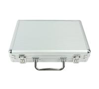 Gogogmee Chip Storage Box Aluminum Box for Poker Chips Portable Case Cards Carrying Container for Poker Night and Gaming Sessions
