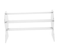 Gogogmee Clear Acrylic Hair Clip Display Rack Durable Claw Clip Organizer with Stable Base Space-saving Stand for Hair Accessories Dressing Tables and Countertops