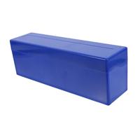 Gogogmee Coin Storage Box for Collectors Coin Holder Case Rounded Edges Blue Color for Display and Protection and Exhibitions
