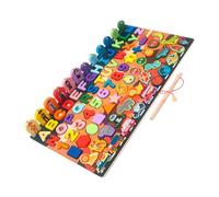 Gogogmee Colorful Building Block Puzzle for Early Education Sturdy and Safe Multifunctional Cognitive Development for Boys and Ages Enhances Coordination and Color Recognition