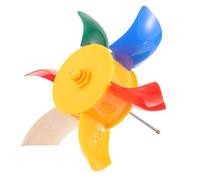 Gogogmee Colorful Hand Held Prayer Wheel Tibetan Buddhist Six-character Truth Scriptures Plastic Decor for Home Purification and Positive Energy Delicate Collectible