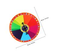 Gogogmee Colorful Hanging Prize Wheel Rotatable Lottery Wheel for Party Game Prop Game Turntable for Fun Carnival Activities