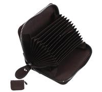 Gogogmee Compact PU Zippered Accordion Card Holder Wallet for Men and Women Travel Portable Organizer with Multiple Slots for Credit Cards Ids and Cash Minimalist Design for Easy Access and