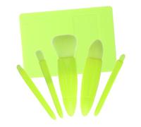 Gogogmee Compact Travel Makeup Brush Set with Built Mirror Lightweight Cosmetic Brushes for Powder Foundation Eyeshadow Portable Essential Kit for Women the Go