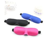 Gogogmee Contoured Sleep Mask Adjustable Eye Shades for Comfortable Sleep Lightweight Breathable Night Blindfold for Travel Naps Blue