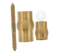 Gogogmee Copper Anti-Slip Elderly Cane Joint Set for DIY Walking Stick Repair Brass Parts with Secure Ferrule Suitable for Indoor Outdoor Use Cost-Saving Replacement Accessory