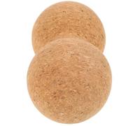 Gogogmee Cork Peanut Massage Ball 8X16Cm Non-Slip Fascia Massage Tool for Neck and Back Muscle Relief Fitness and Yoga Therapy