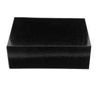 Gogogmee Cosmetic Box One-piece Folding Case for Lipstick Packaging Reusable Present Box with Elegant Black Crocodile Texture for Wedding Birthday Christmas Valentine's Day