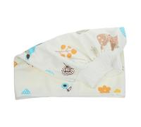 Gogogmee Cotton Nappy Skirt for Boy Girl Adorable Cartoon Print Breathable Skin-Friendly Diaper Cover with Concealed Buckle Washable High-Waist Protection for Newborns