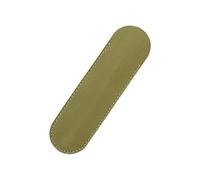 Gogogmee Creative Large Leather Pen Pouch Holder Olive Green Single Pen Case Protective Sleeve for Fountain Ballpoint Handmade Retro Design for Office College Use
