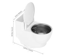 Gogogmee Creative Wall Mounted Smoking Ashtray with Lid No Nails Installation Toilet Shaped Retro Bathroom Ash Holder for Indoor Use Space Saving Decorative Smoker Accessory