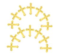 Gogogmee Cross-shaped Confetti Table Decorations for Baptism and Holy Communion Fade-resistant Plastic Party Scatter with Colorful Metallic Foil for Religious Celebrations and Birthday