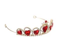 Gogogmee Crown Headdress for Women Graceful Copper Wedding Tiara Chic Design for Parties Proms and Special Occasions Durable and Allergic for Cosplay and Celebrations