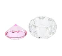 Gogogmee Crystal Cup Lid Nail Art Glass Dish for Manicure Practice Hands Fingers High Transparency Nail Crystal Glass Cup for Storing Powder