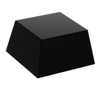 Gogogmee Crystal Trophy Base Trapezoidal Black 8x8x4.5cm, Engravable Modern Display Pedestal for DIY Awards, Sports Medals, Office and Home Decoration