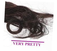 Gogogmee Curly Clip In Fringe Hair Extension for Women Dark Brown Fake Bangs Hairpiece Invisible Thick Natural Look Party Wedding Halloween Accessory