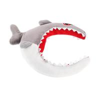 Gogogmee Cute Plush Shark Cosplay Headband for Women and Men, Soft Animal Party Accessory for Face Washing and Makeup, Funny Sea Animal Costume Hairband for Home, Travel, and School
