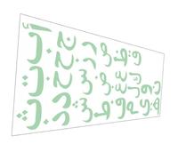 Gogogmee Dark Arabic Alphabet Letters Wall Stickers Poster for Boys and Girls Decor Educational Night Light Wall Decal