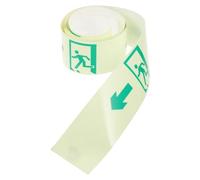 Gogogmee Dark Warning Sign Tape Self-illuminating Direction Symbol Decal for Safety Path Install Facility Caution Sticker for Walls and Floors for Apartments and Schools