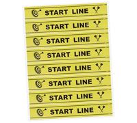 Gogogmee Darts Game Floor Marker Throw Notice Line in Yellow PVC Material and Visible Aiming Guide for Gameplay and Parties