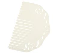 Gogogmee Delicate Resin Side Hair Comb for Women Traditional Chinese Style Hairdressing Ornament Elegant White Hair Accessory for Styling Home Use and Special Occasions
