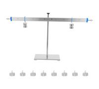 Gogogmee Demonstration Balance Lever Stand 50cm Aluminum Alloy Physics Lab Equipment with 10 Hook Weights for Student Math Manipulatives and Early Science Experiments