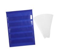 Gogogmee Desktop Self-standing Pocket Chart Double-sided Tabletop Memo Desk Calendar with Multiple Pockets for Classroom and Home Use for Sentence Strips File Storage and Skill Building