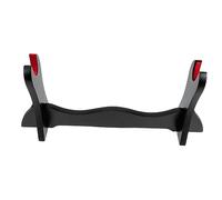 Gogogmee Desktop Wooden Flute Display Stand Single Layer Flute Holder Storage Rack for Home and Office