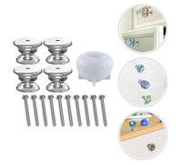 Gogogmee DIY Silicone Mold for Drawer Handles with Hexagonal Facet Design Deep Cavity for Resin Cabinet Pulls Includes Bases Screws Reusable Mold for Custom Furniture Handles