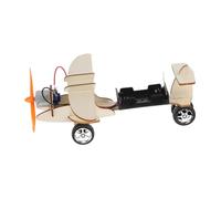 Gogogmee DIY Wooden Glide Plane Model for Adults Educational Hand-eye Coordination Trainer Easy Assembly Aircraft Craft Kit for Intellectual Development and Practical Skills