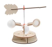 Gogogmee DIY Wooden Wind Vane Science Kit for Accurate Wind Direction Monitoring Simple Assembly Model for Outdoor Meteorological Experiments and Educational Science Projects