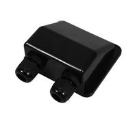 Gogogmee Dual Hole Solar Cable Entry Gland Box Abs Roof Wire Connector for Rv Solar Panel Systems Splashproof Junction Box for Outdoor Electrical Cable Protection and Easy Installation