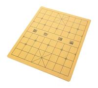 Gogogmee Dual-sided Wooden Chess Board for Chinese Chess and Gobang Compact Portable Game Board for Adults for Home and Travel
