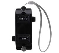 Gogogmee Dual Tally Baseball Pitch Counter Manual Mechanical Clicker with Clear Display Portable Handheld Score Tracker for Sports and Games Black