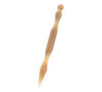 Gogogmee Ear Acupuncture Pen Dual Head Ox Horn Pressure Point Device for Acupressure Trigger Point Therapy and Facial Massage Portable Meridian Massage Tool for Health and Wellness