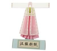Gogogmee Easy Fold Crafts Origami Paper for DIY Traditional Chinese Clothes Folding Reasonable Thickness for Hand Made Art Projects and Home Decoration
