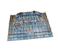 Gogogmee Educational Airport Scene Set Model Airplane for Hand-eye Coordination Building Kit Aviation Knowledge Learning Playset Imaginative Brain Development