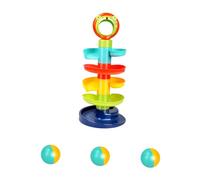 Gogogmee Educational Sliding Track for Colorful Ball Drop Tower with Smooth Surface and Frosted Texture Enhances Hand-eye Coordination and Cognitive Skills Safe for Play