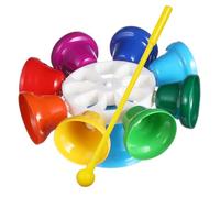 Gogogmee Eight Tone Musical Instrument Toy for Boys and Girls Lightweight Educational Hand Bells for Early Learning Child-Friendly Percussion Bell Set for Boys and Girls