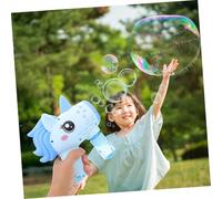 Gogogmee Electric Bubble Maker Unicorn Design Lightweight Cartoon Bubble Blower for Outdoor Fun Easy Automatic Machine No Battery Required