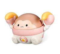 Gogogmee Electric Crawling Guidance for Light Up Musical Monkey with Interactive Rolling Movement Sensory Development for Boys and Battery Operated Plastic Design