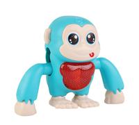 Gogogmee Electric Dancing Orangutan Toy for Kids Interactive Light and Sound Crawling Monkey Plush Toy Educational Play for Boys and Girls for Infants and Toddlers