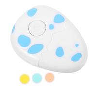Gogogmee Electric Nail Trimmer with Grinding Pads Safe Polishing and Shaping Egg-Shaped Cartoon Design Blue with Grinding Heads for Newborn Grooming