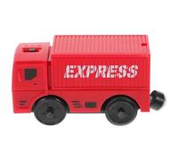 Gogogmee Electric Red Locomotive Train Head Battery Powered Connectable Magnetic Train for Boys and Educational Cognitive Plaything