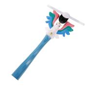 Gogogmee Electric Rotating Pegasus LED Light Up Wand with Music and Horse Hoof Sounds Seven-color Flashing Fairy Glow Stick for Halloween Party Favors and Nighttime Events Blue Handle