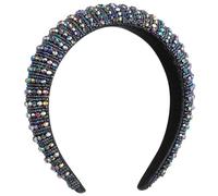 Gogogmee Elegant Wide Crystal Headband Rhinestone Headdress for Women Bridal Party Wedding Hair Accessories with Comfortable Lightweight Design and Shiny